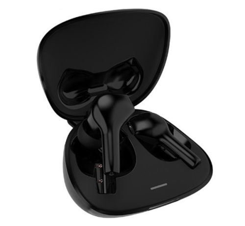  LENOVO HT06 bluetooth fülhallgató SZTEREO (v5.0, TWS, mikrofon, cseppálló, zajszűrő + töltőtok) FEKETE (HT06_B) 