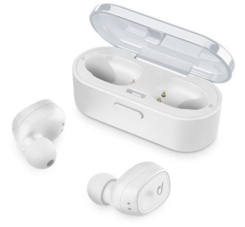  CELLULARLINE SHADOW bluetooth fülhallgató SZTEREO (v5.0, TWS, ultrakönnyű, mikrofon, aktív zajszűrő + töltőtok) FEHÉR (BTSHADOWTWSW) 