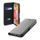  CELLULARLINE BOOK CLUTCH tok álló, bőr hatású (FLIP, oldalra nyíló, bankkártyatartó funkció) FEKETE [Samsung Galaxy A42 5G (SM-A425F)] 
