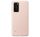  HUAWEI műanyag telefonvédő (gumírozott, textil minta) RÓZSASZÍN [Huawei P40] 