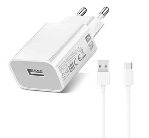  Xiaomi USB hálózati töltő 10W + USB-C kábel fehér (MDY-09-EW) 