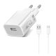  Xiaomi USB hálózati töltő 10W + USB-C kábel fehér (MDY-09-EW) 