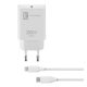  CELLULARLINE hálózati töltő Type-C aljzat (5V / 3000 mA, 20W, PD gyorstöltés tám. + Type-C - lightning 8pin kábel) FEHÉR (ACHIPDKITC2LMFI20W) 