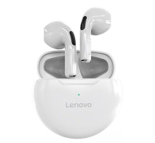  LENOVO HT38 bluetooth fülhallgató SZTEREO (v5.0, TWS, mikrofon, cseppálló, zajszűrő + töltőtok) FEHÉR (HT38_W) 