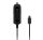 4-OK autós töltő (5V / 1000mA + beépített microUSB kábel) FEKETE (BLMU18) 