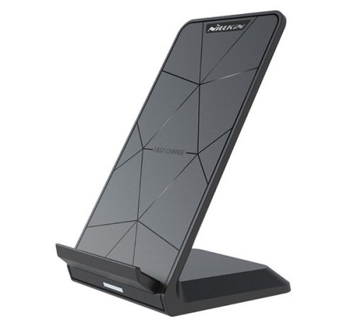  NILLKIN PRO hálózati töltő állomás (15W, gyorstöltés tám., QI Wireless, vezeték nélküli töltés, tartó funkció) FEKETE (MC049) 