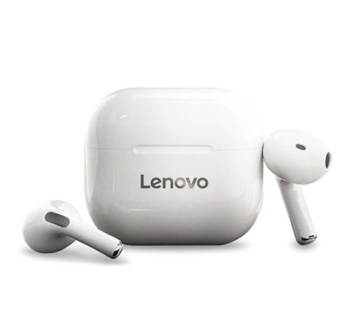  LENOVO LIVEPODS LP40 bluetooth fülhallgató SZTEREO (v5.0, TWS, mikrofon, zajszűrő + töltőtok) FEHÉR (LP40_W) 