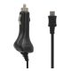  Autós töltő (5V / 2100mA + beépített microUSB kábel) FEKETE (TFKCC-062) 