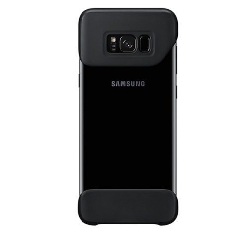  SAMSUNG műanyag telefonvédő (2 részes) FEKETE [Samsung Galaxy S8 Plus (SM-G955)] 