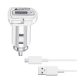  CELLULARLINE autós töltő USB aljzat (5V / 2400 mA, 15W, adaptív gyorstöltés támogatás + microUSB kábel) FEHÉR (CBRSMKIT15WMUSBW) 