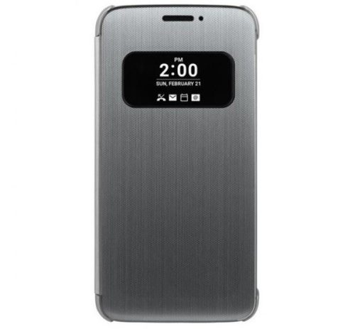  LG tok álló (FLIP, oldalra nyíló, hívószámkijelzés, és hívás felvételhez kivágás, QuickWindow) SZÜRKE [LG G5 (H850) ] 