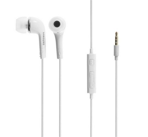  SAMSUNG fülhallgató SZTEREO (3.5mm jack, felvevő gomb, hangerő szabályzó) FEHÉR (EHS64AVFWE / GH59-11720A) 