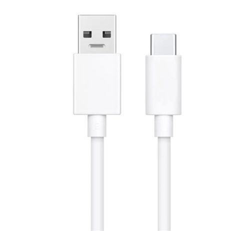  OPPO adatkábel és töltő (USB - Type-C, gyorstöltés támogatás, 100cm) FEHÉR (4813277) 
