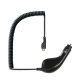  SAMSUNG autós töltő (5V / 700mA + beépített microUSB kábel) FEKETE (CAD300UBEC) 