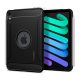  SPIGEN RUGGED ARMOR szilikon telefonvédő (közepesen ütésálló, légpárnás sarok, karbon minta, logó kivágás) FEKETE [Apple IPAD mini 6 ... 