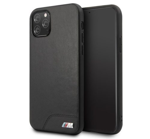  CG MOBILE BMW M műanyag telefonvédő (bőr hatású hátlap) FEKETE [Apple iPhone 11 Pro Max] 