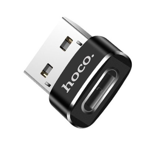  HOCO UA6 adapter (Type-C, - USB, töltéshez, adatátvitelhez) FEKETE (UA6) 