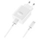  HUAWEI hálózati töltő USB aljzat (9V / 2000mA, gyorstöltés támogatás +  AP51 Type-C kábel) FEHÉR (AP32 / HW-090200EH0_TYPE_C) 