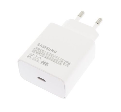  SAMSUNG hálózati töltő Type-C aljzat (5V / 3000mA, 65W, gyorstöltés támogatás) FEHÉR (EP-TA865XWEGWW) 