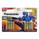  PANASONIC PRO POWER tartós elem (AAA, LR03PPG/8BW, 1.5V, alkáli) 8db / csomag (LR03PPG/8BW-6+2F-PR) 
