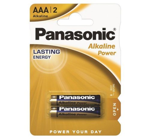  PANASONIC PRO POWER szupertartós elem (AAA, LR03APB, 1.5V, alkáli) 2db /csomag (LR03APB-2BP) 