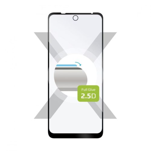  FIXED Full Cover 2,5D Motorola Moto E30 üvegfólia fekete (FIXGFA-846-BK) 