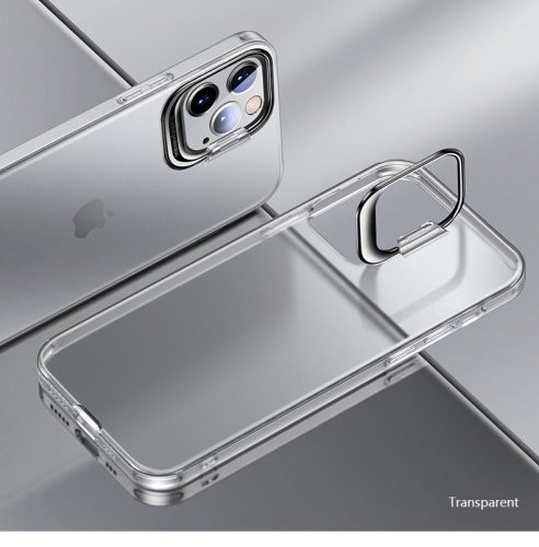  Cellect iPhone 14 Pro szilikon tok rejtett kitámasztóval átlátszó (CEL-HIDE-IPH1461PTP) 