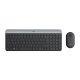  Logitech MK470 vezeték nélküli német billentyűzet + optikai egér grafitszürke (920-009188) 