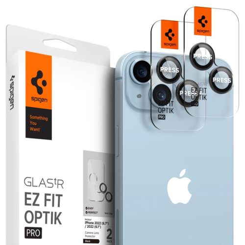  Spigen Optik Pro Lens Protector iPhone 14/14 Plus kameravédő lencse fekete kerettel (AGL05213) 