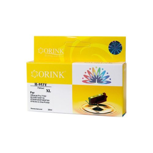  Orink utángyártott HP 953XL/F6U18AE tintapatron sárga (HPO953XLYE) 