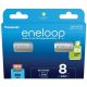  Panasonic Eneloop 1.2V AAA Ni-Mh 800mAh akku (8db) (BK-4MCDE/8BE) 