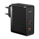  Baseus GaN USB-C + USB-A fali töltő 100W +1m USB-C kábel fekete (CCGP090201) 