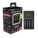  Panasonic BQ-CC55 akkumlátor gyorstöltő + 4db AA 2500mAh Eneloop akkumulátor (K-KJ55HCD40E-N) 