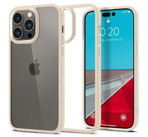  Spigen Crystal Hybrid Apple iPhone 14 Pro Sand Beige tok bézs (ACS04668) 