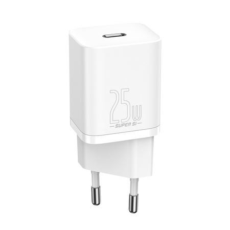  Baseus Super Si 1xUSB-C gyorstöltő 25W fehér (CCSP020102) 