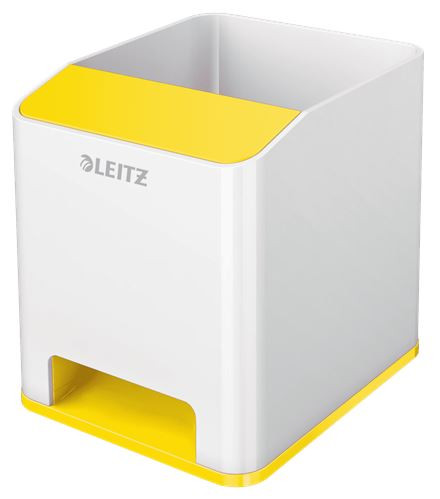  Leitz WOW Sound tolltartó fehér-sárga (53631016) 