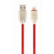  Gembird 8-pin - USB-A adat- és töltőkábel 1m piros (CC-USB2R-AMLM-1M-R) 