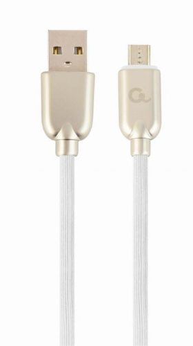 Gembird Micro-USB - USB-A adat- és töltőkábel 2m fehér (CC-USB2R-AMmBM-2M-W) 