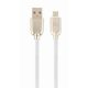  Gembird Micro-USB - USB-A adat- és töltőkábel 2m fehér (CC-USB2R-AMmBM-2M-W) 