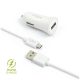  FIXED USB-A autós töltő 12W + USB-A - microUSB kábel fehér (FIXCC-UM-WH) 