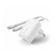  Belkin Boost Chagre PD hálózati gyorstöltő Type-C 30W fehér + lightning kábel (WCA005VF1MWH-B5) 
