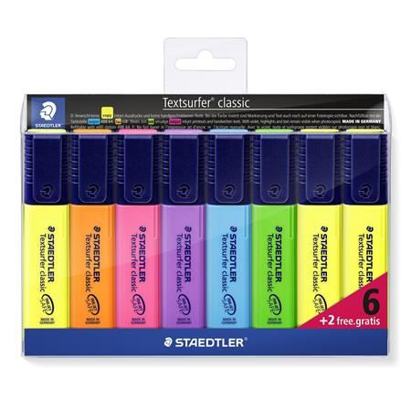  Staedtler "Textsurfer Classic 364" szövegkiemelő készlet 1-5 mm 6+2 szín (364 A WP8) 