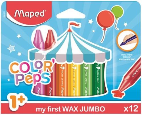  Maped "Color'Peps MAXI Wax" zsírkréta 12 db (861311) 