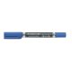  STAEDTLER "Lumocolor duo 348" alkoholos marker 0,6/1,5 mm kúpos, kétvégű kék (348-3) 