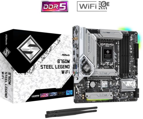  ASRock B760M Steel Legend WiFi alaplap (90-MXBL70-A0UAYZ) 