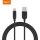  Recci RCT-P200B USB Type-C - USB-A adat- és töltőkábel 2m fekete 