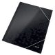  Leitz WOW karton gumis mappa fekete (39820095) 