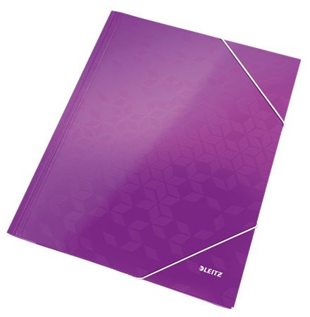  Leitz WOW karton gumis mappa lila (39820062) 