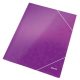  Leitz WOW karton gumis mappa lila (39820062) 