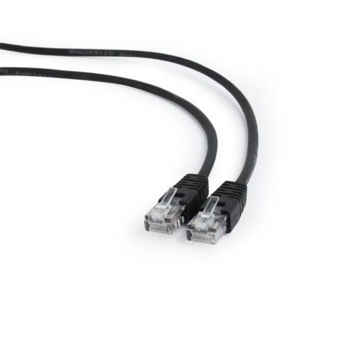  Gembird CAT5e U-UTP Patch kábel 10m fekete (PP12-10M/BK ) 